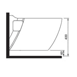 Taylor Wall Hung Combined Bidet Toilet With Soft Close Seat - www.ultrabathroom.com