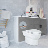 Valeria Back To Wall Combined Bidet Toilet With Soft Close Seat - www.ultrabathroom.com