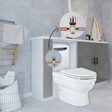 Valeria Back To Wall Combined Bidet Toilet With Soft Close Seat - www.ultrabathroom.com