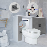 Valeria Back To Wall Combined Bidet Toilet With Soft Close Seat - www.ultrabathroom.com
