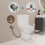 Valeria Closed Couple Combined Bidet Toilet With Soft Close Seat - www.ultrabathroom.com
