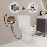 Valeria Closed Couple Combined Bidet Toilet With Soft Close Seat - www.ultrabathroom.com
