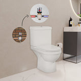 Valeria Closed Couple Combined Bidet Toilet With Soft Close Seat - www.ultrabathroom.com