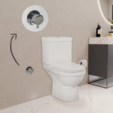 Valeria Closed Couple Combined Bidet Toilet With Soft Close Seat - www.ultrabathroom.com
