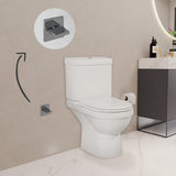 Valeria Closed Couple Combined Bidet Toilet With Soft Close Seat - www.ultrabathroom.com