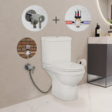 Valeria Closed Couple Combined Bidet Toilet With Soft Close Seat