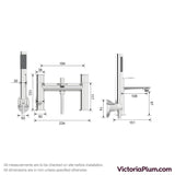 Wharf Bath Shower Mixer Tap With Kit Including Shower Hose and Handset - www.ultrabathroom.com