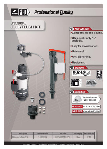 Wirquin Jolly Flush - Dual Flush Mechanism - Cistern Pack